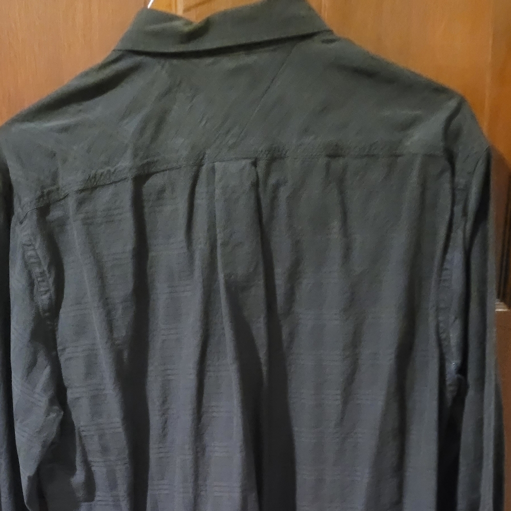 Navy textured l/s button down Tommy Hilfiger shirt mens size L! - Picture 6 of 6